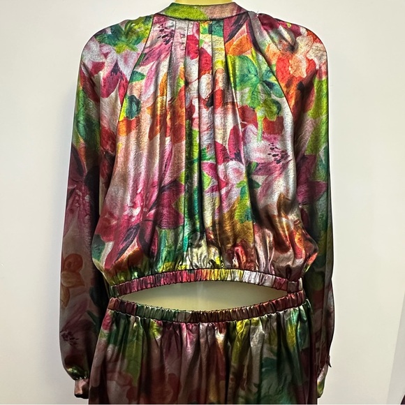 NWT Current Air Metallic Long Sleeve Dress - Picture 6 of 13